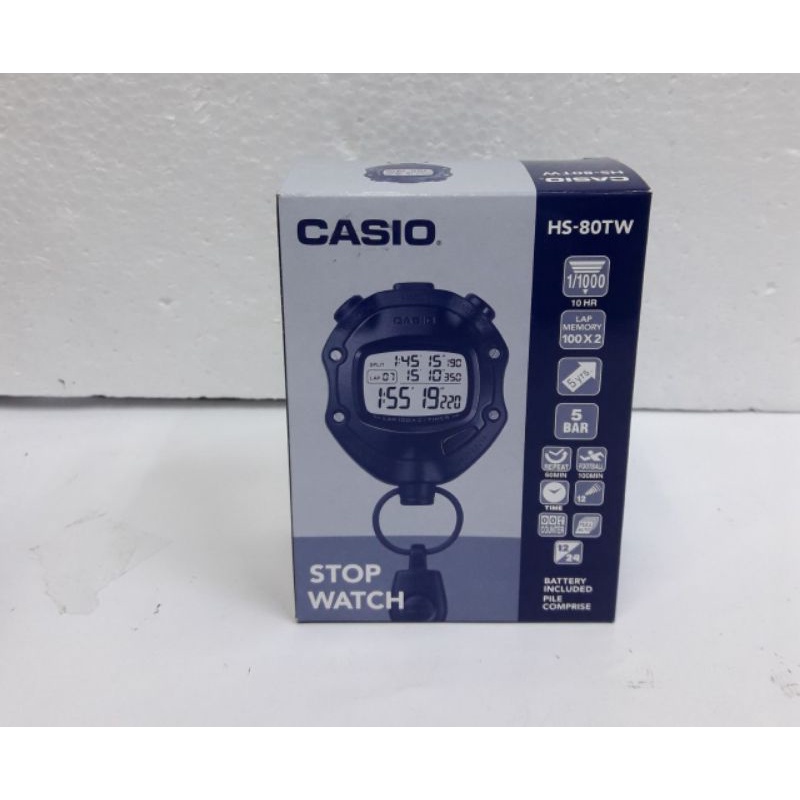CASIO STOPWATCH CASIO HS 80TW + TIMER  ORIGINAL