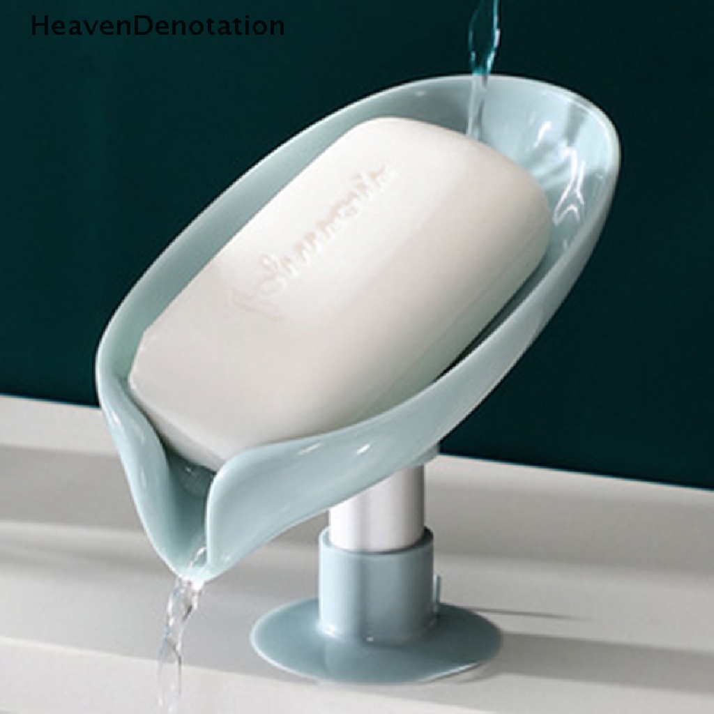 [HeavenDenotation] Kotak Sabun Bentuk Daun Drain Soap Holder Box Kamar Mandi Shower Tempat Sabun Kamar Mandi HDV