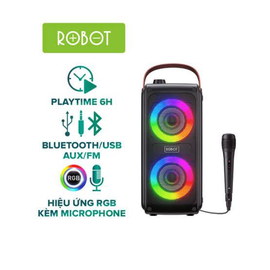 Robot RB490 Bluetooth Karaoke Speaker Free Mic