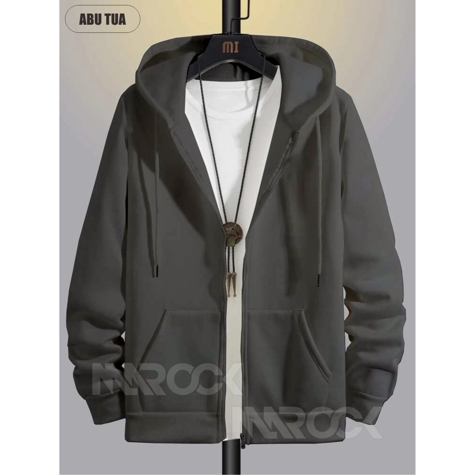 Sweater Hoodie Kombinasi Zipper Pria/Wanita Polos - Sweater Zipper Mix/kombi Warna Simple Dan Calm