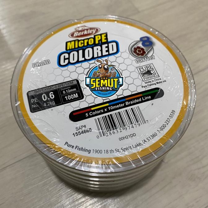 Berkley Braid Micro Pe Colored X8 Per 100M Connecting