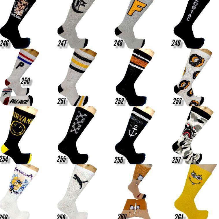 Special Price kaos kaki oldschool || perlusin || bebas pilih motif || kaos kaki skate || kaos kaki s