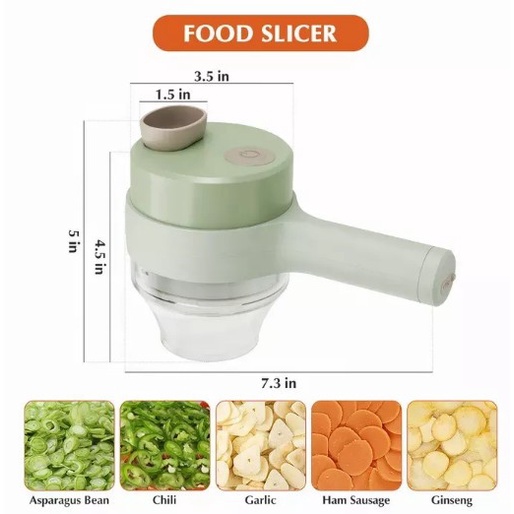 Alat Pemotong Sayur Elektrik Portabel Tangan Mini untuk Dapur Modern - YS Shop