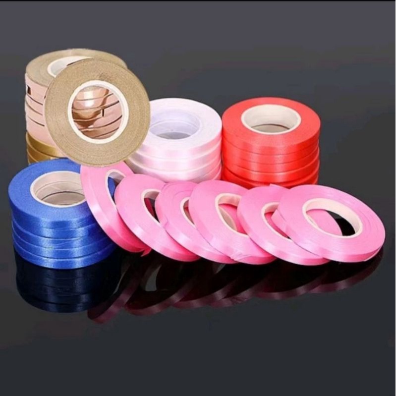 

pita balon ecer 10m / pita rib / tali balon serut / pita balon