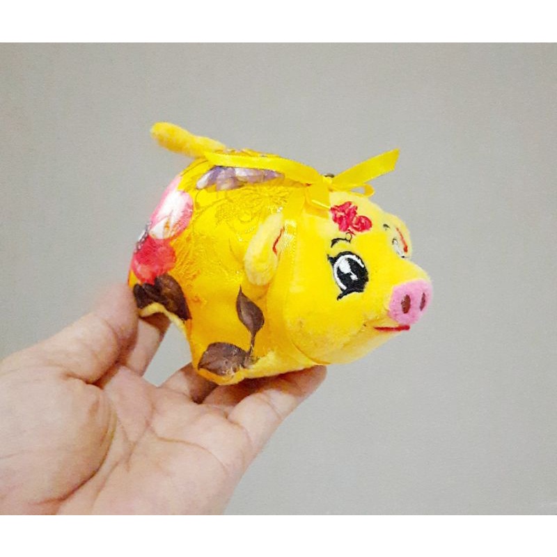 Boneka Shio Babi Size 12 cm/ Boneka Hoki/ Zodiak/ Boneka Imlek/ Shio