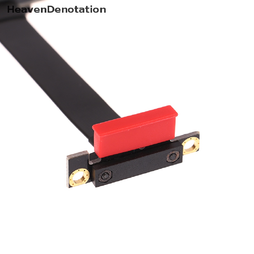 [HeavenDenotation] Pcie X1 Kabel Riser Dual 90derajat Sudut Kanan Extension Cable PCI Express 1x Riser Card Ribbon Extender HDV