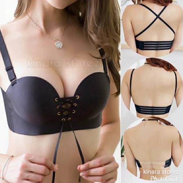 REKOMENDASI Kinarastorez - Bra Push up seamless tali depan bh pesta multiway strapless