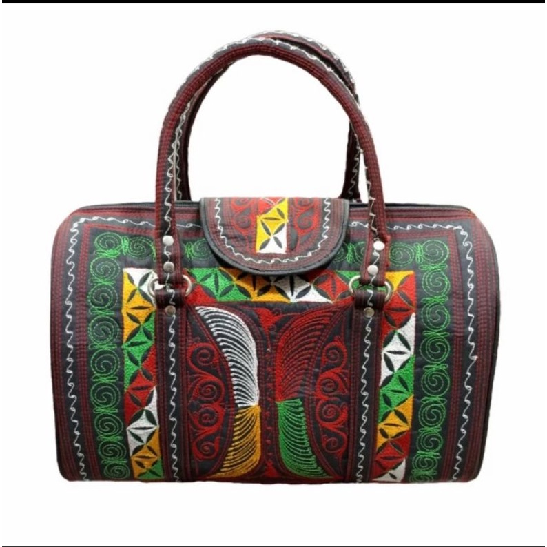 Tas Koper Kecil Bordiran Motif Khas Aceh || Travel Bag Khas Aceh