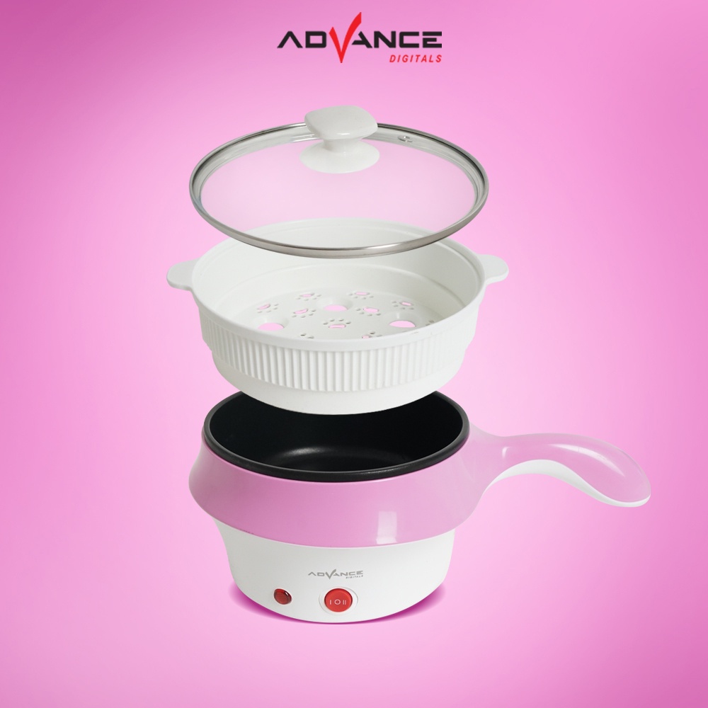 Advance Panci Elektrik Serbaguna C18 Warmer Steamer 1.5L Electric Cooking Pot Bergaransi 1 Tahun