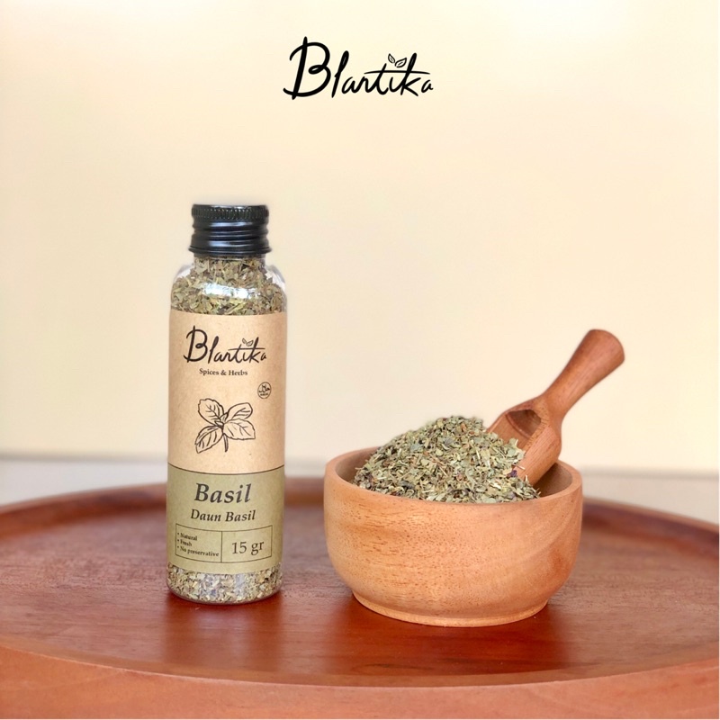 Blantika Basil Premium - daun basil kering - rempah dapur premium