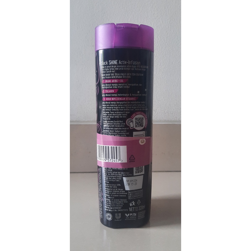 Sunsilk Hitam 2 botol 640ml