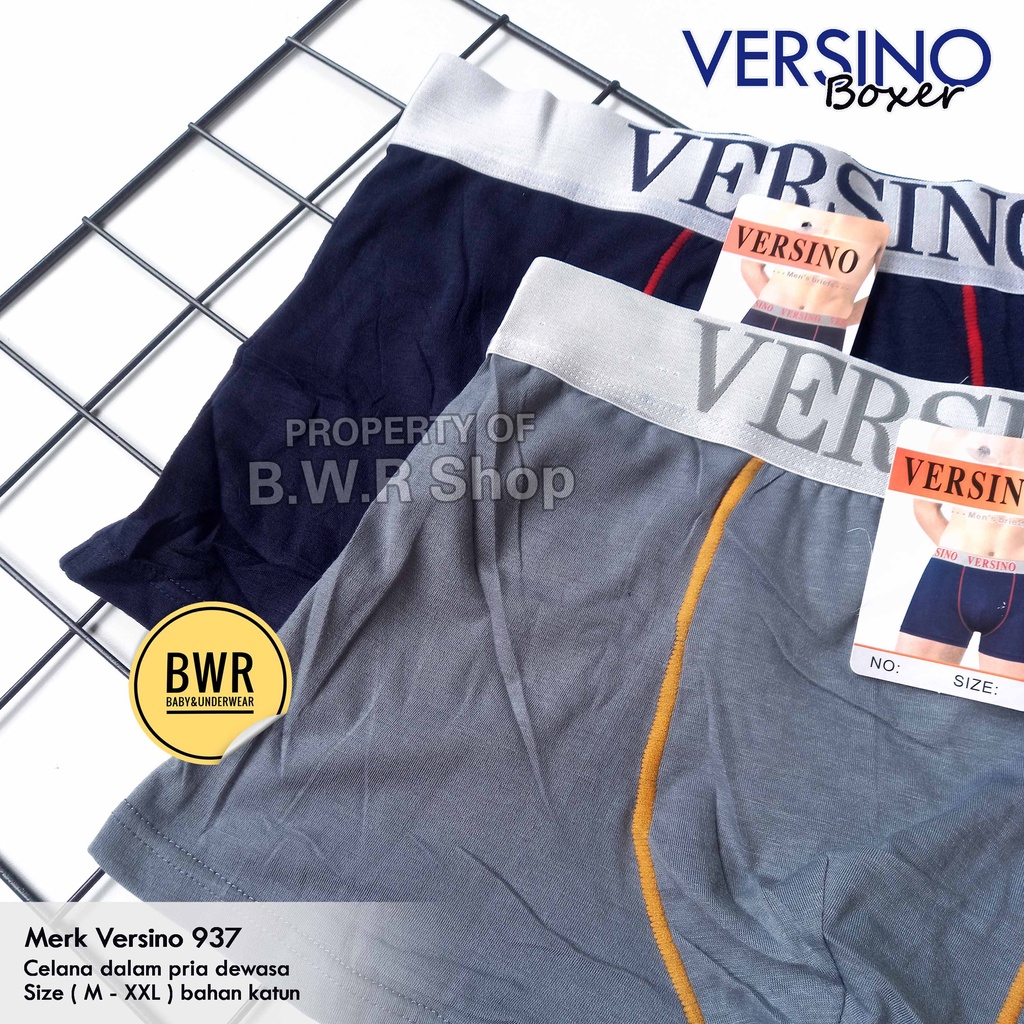 [ 3pc ] CD Boxer Versino 927 / Celana Dalam Boxer Pakaian Dalam Pria Dewasa - Bwr