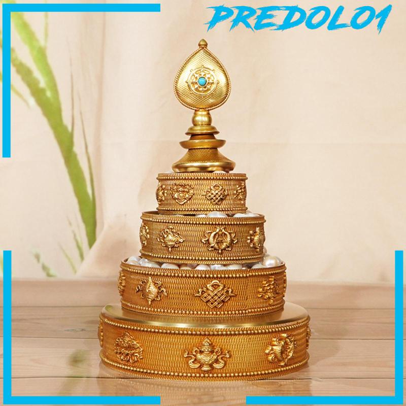 [Predolo1] Manzanar Pan Tray Buddha Tibet Persembahan Buddha Tembaga Menguntungkan