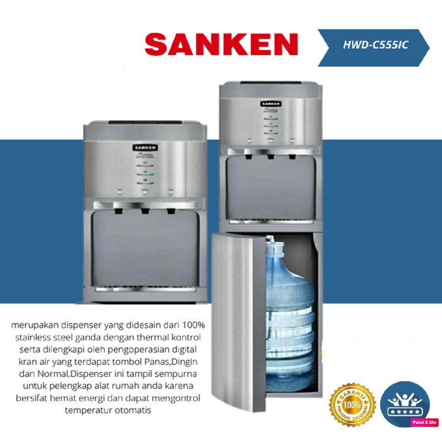 SANKEN DISPENSER GALON BAWAH I-COOL HWD-C555IC