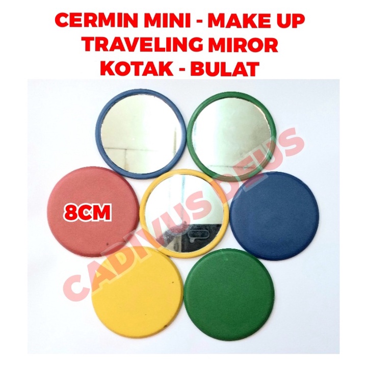 CERMIN MINI - KOTAK BULAT