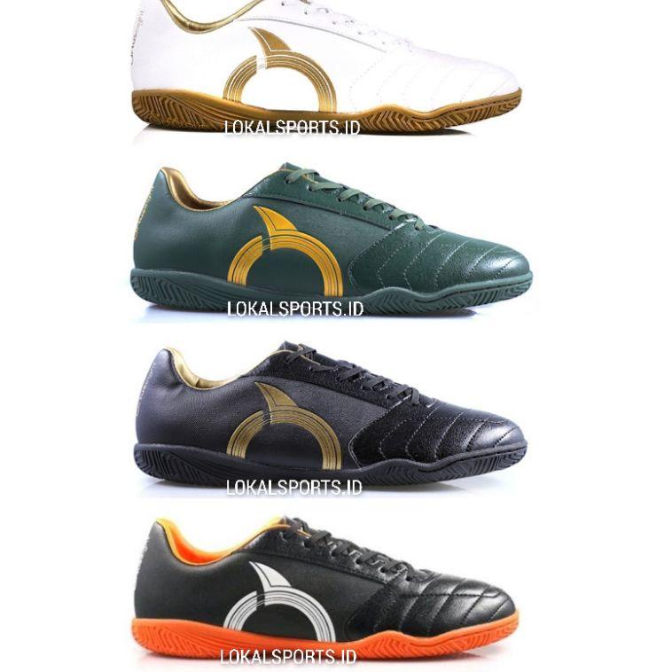 HARGA BERSAHABAT sepatu futsal ORTUS MIRAGE IN - Horizon IN Dark green - Black Gold - White Gold