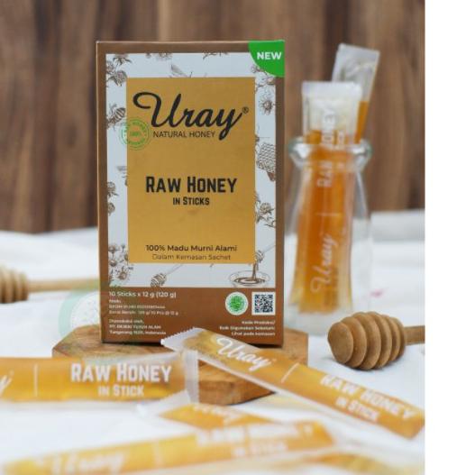 

➩ URAY 10 SACHET - RAW HONEY HONEY & GINGER IN STICK 120GR ☂