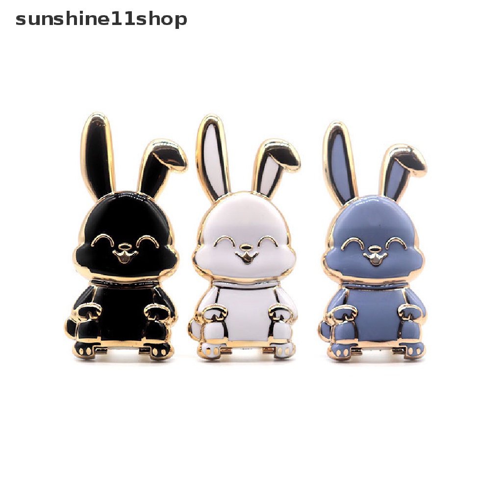 Sho Foldable Rabbit Universal Smart Tok Phone Holder Griptok Dukungan Untuk Smartphone Grip Tok Lipat Finger Stand Socket N