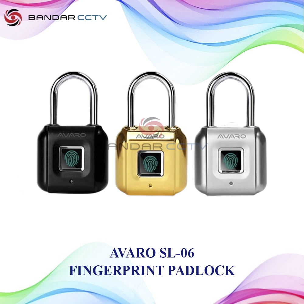 AVARO SL06 SMART PADLOCK WITH AI FINGERPRINT │GEMBOK KOPER SIDIK JARI