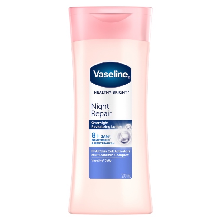 Vaseline Body Lotion Healthy Bright Night Repair / Brightening 200mL