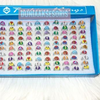 Original ( 1 kotak isi 100 ) CINCIN BT21 ANAK ANAK CINCIN BTS 