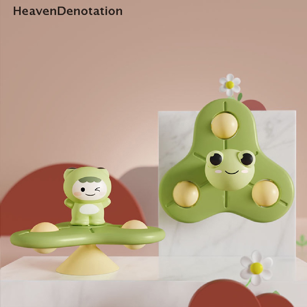 [HeavenDenotation] Mainan Mandi Bayi Suction Cup Spinner Mainan Balita Bear Hand Fidget Spinner Toy HDV