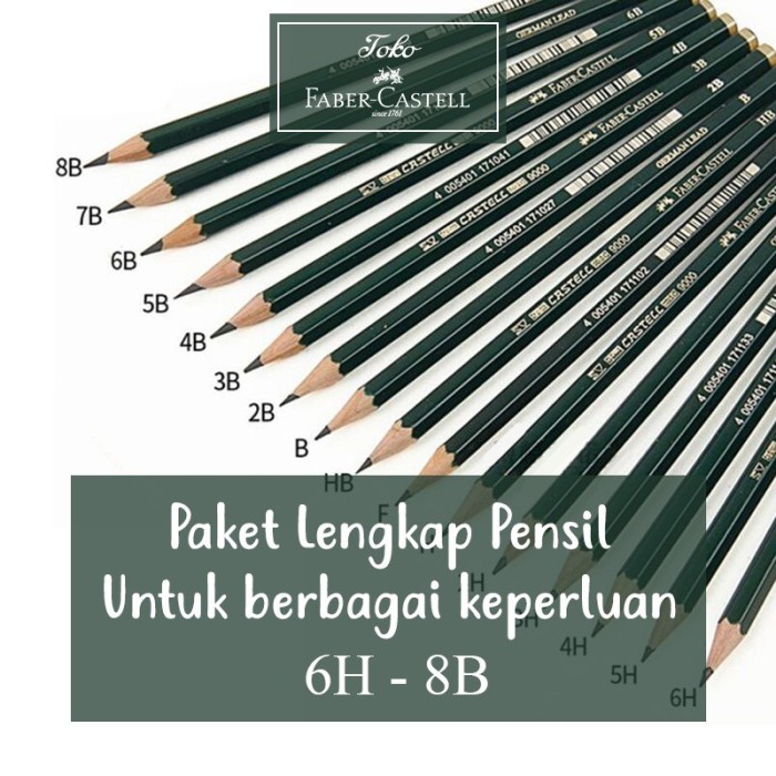

Flash Sale!!! Paket Pensil 6H - 8B Faber Castell Lengkap H Hb F B 2H 3H 4H 5H 6H 2B Terbaru