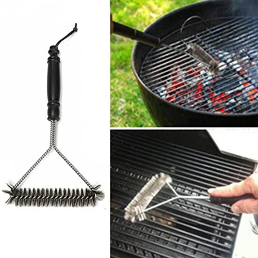 Solighter Sikat Pembersih Memanggang Stainless Steel Aksesoris Dapur BBQ Clean Tool