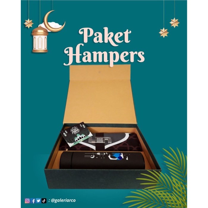 

(COD) Paket Hampers Lebaran - Idul Fitri - Hadiah Custom print premium