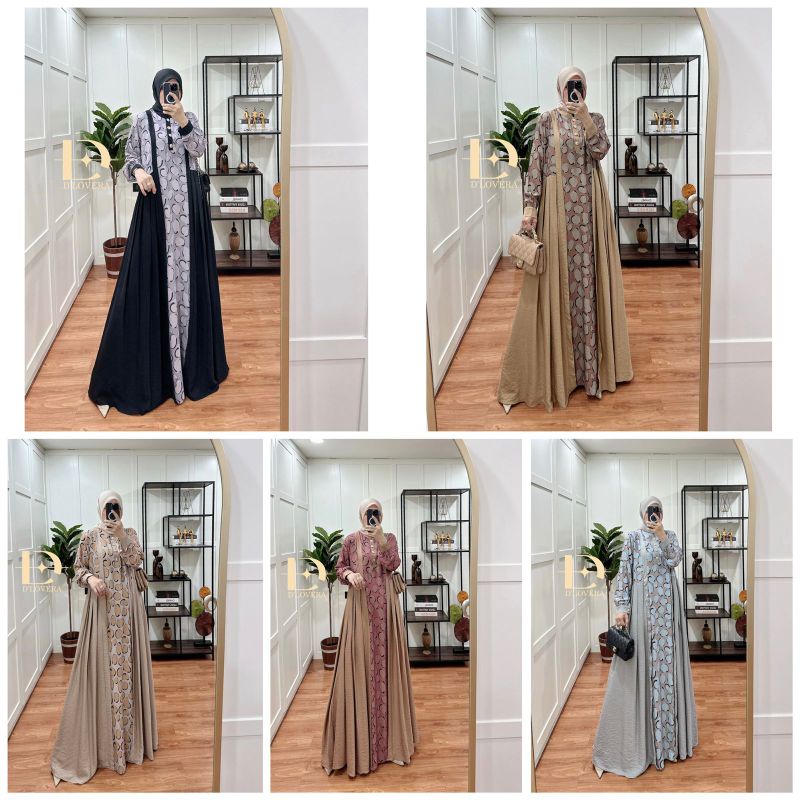 READY SIAP KIRIM BISA COD KAILA DRESS TERBARU ORI BY D'LOVERA GAMIS DLOVERA DRESS DELOVERA TERMURAH 