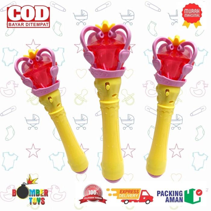 MAINAN ANAK TONGKAT PERI MAGIC MUSIC FLASH STIK LAMPU PRINCESS STICK