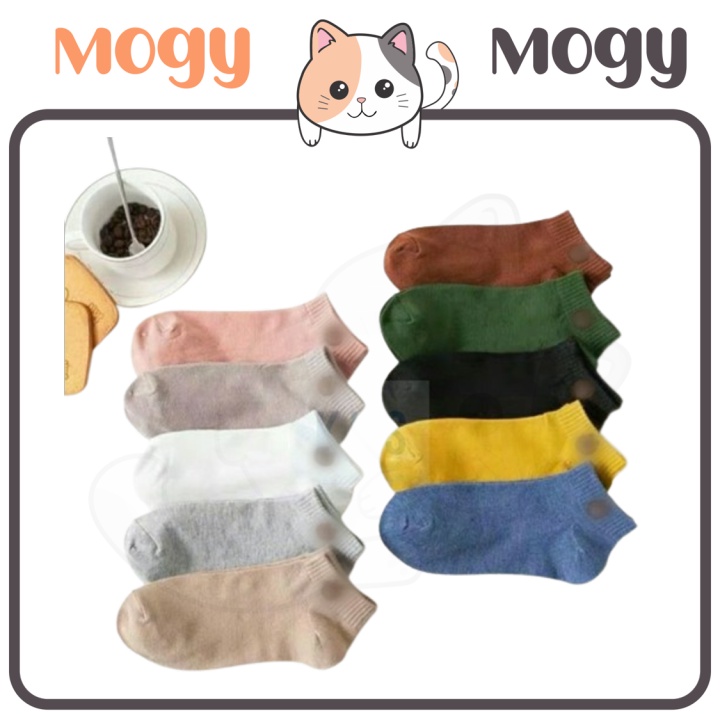 MOGYMOGY D070 Kaos Kaki Ankle Dewasa Kaus Kaki Motif Unisex