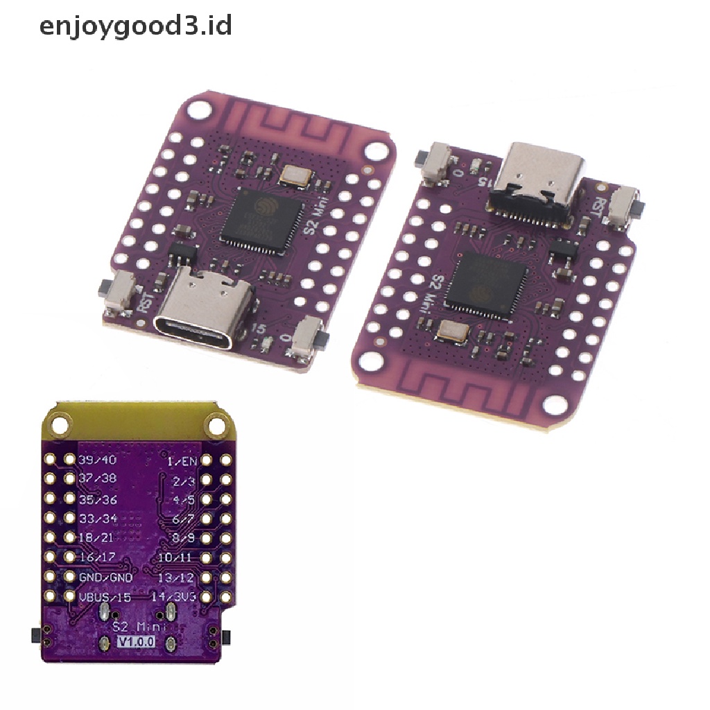 【 Rready Stock 】 S2 Mini V1.0.0 ESP32-S2 4MB FLASH 2MB PSRAM WIFI Development IOT Board Based （ ID ）