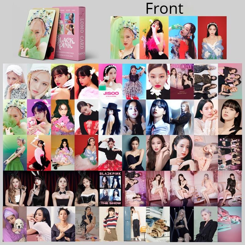 54pcs/set KPOP Blackpink Lomo Cards 2021 season greeting Photocard Lisa Jennie Jisoo Rose