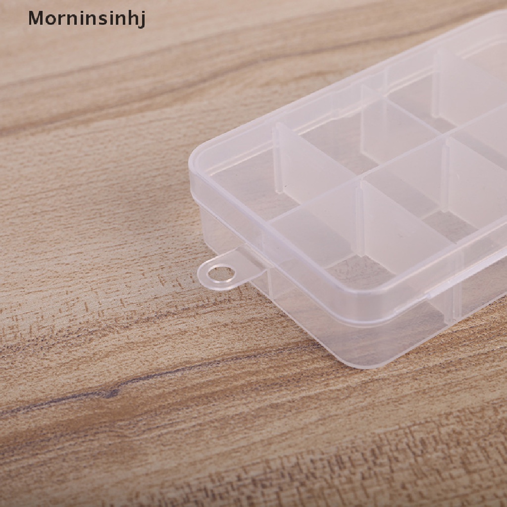 Mornin 8grids Kotak Penyimpanan Adjustable Untuk Perhiasan Kecil Kotak Alat Manik-Manik Organizer Case id