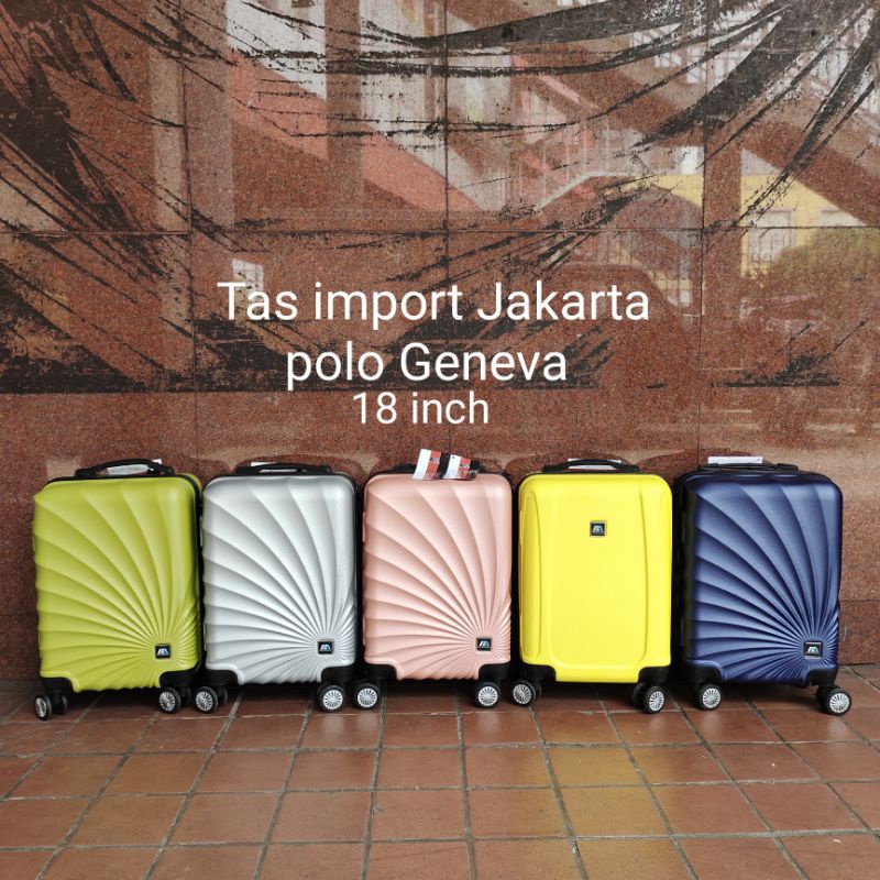 Koper Fiber 18 inch Polo Geneva Hardcase ORI - kabin size