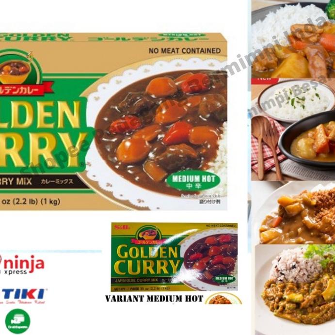 

✦ S&B Golden Curry 1Kg Medium Hot | Kari Blok | Kari Jepang ○