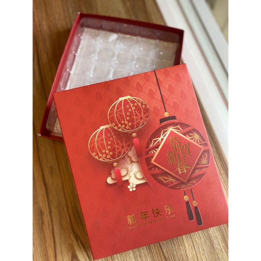 

Box Nastar Sekat Spesial Imlek Packaging Hampers isi 30 nastar
