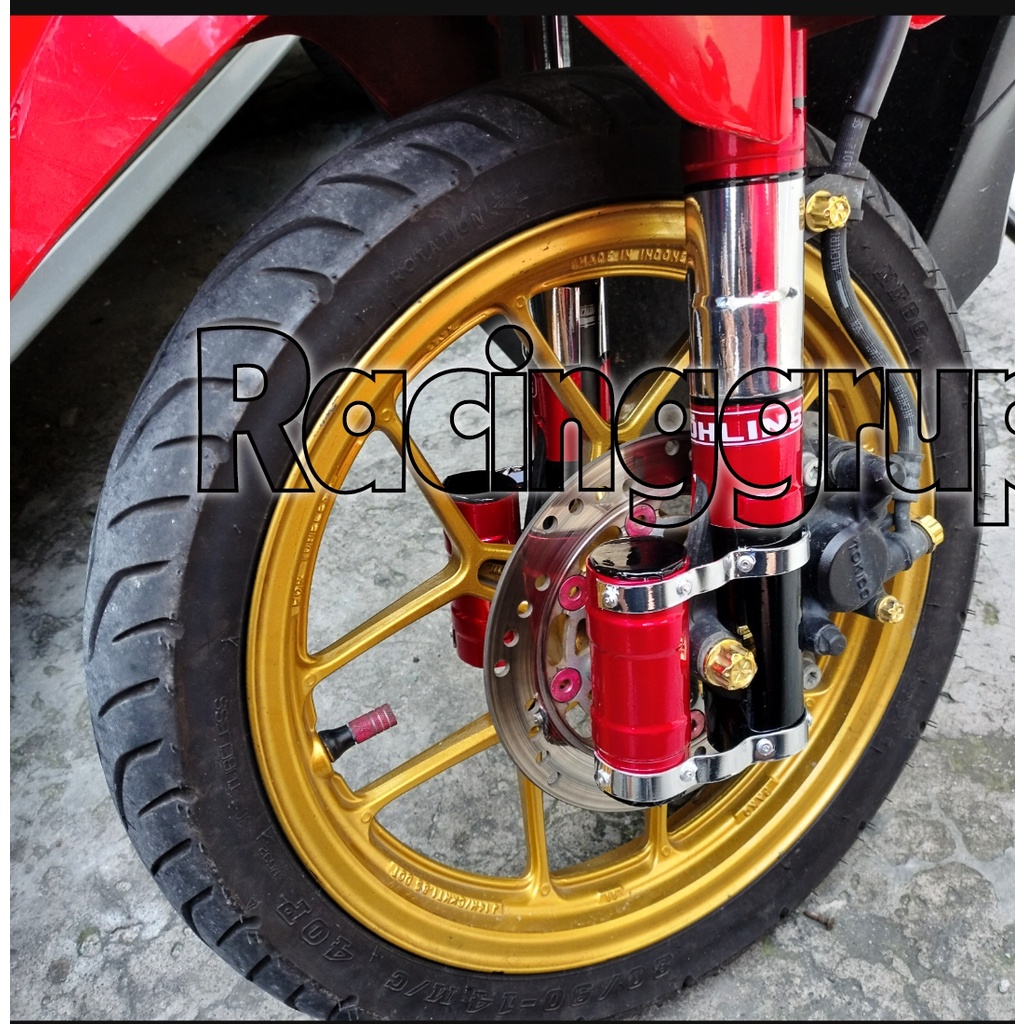 TERBARU Cover Shock TABUNG DEPAN Shok Breaker Depan Universal Beat Vario Scoopy Genio BIRU