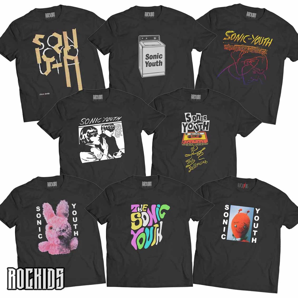 ROCKIDS - SONIC YOUTH - TSHIRT - TEES - KIDSWEAR - KAOS BAND - KAOS BAND SONIC YOUTH - KAOS SONIC YO