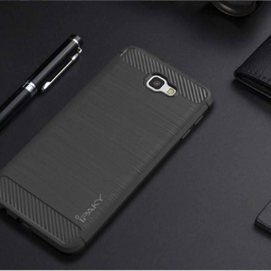 SAMSUNG A8 2018 A8+ A7 2018 CASE IPAKY CARBON SOFTCASE CASING KARBON COVER PELINDUNG KAMERA