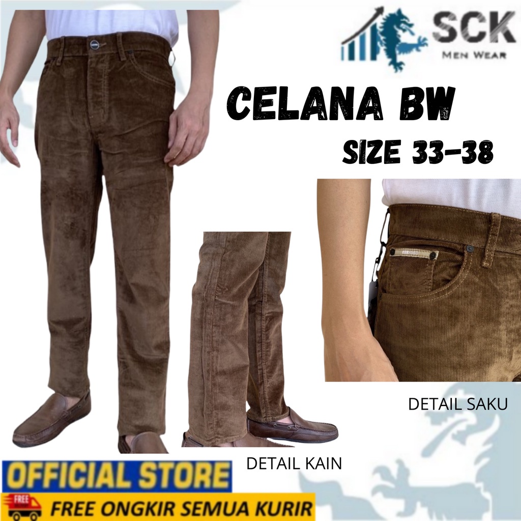 SCK - Celana Panjang Pria BW Jeans ukuran 32-38 / Celana Kerja Pria Basic - sckmenwear GROSIR