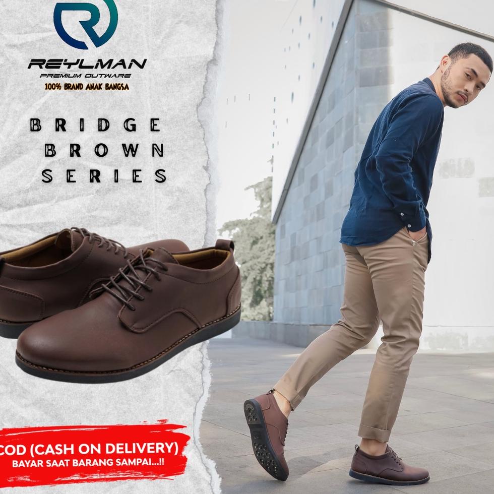 BOOMING Sepatu Casual REYLMAN BRIDGE Brown Series