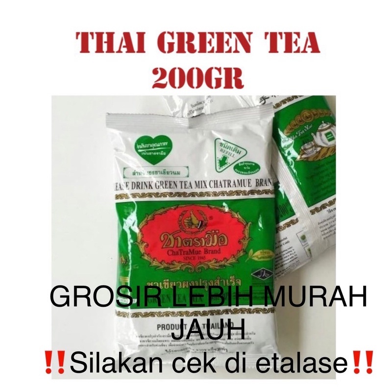 

Reday Stok THAI GREEN TEA CHATRAMUE 200G THAILAND/ THAI GREENTEA 200GR