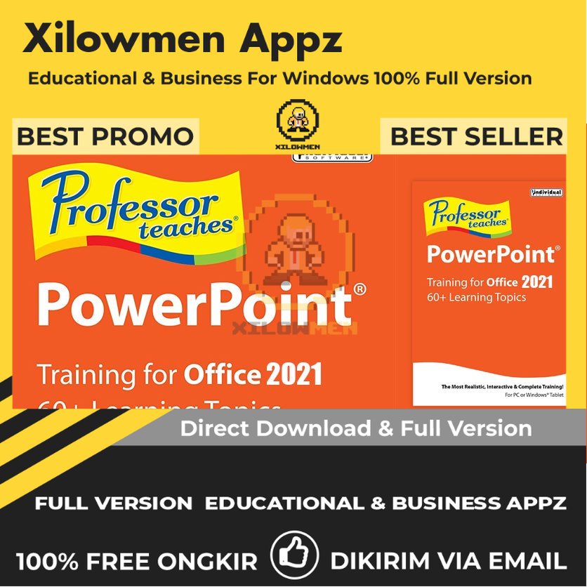 [Full Version] Professor Teaches PowerPoint 2021 Pro Educational Business Lifetime Win OS