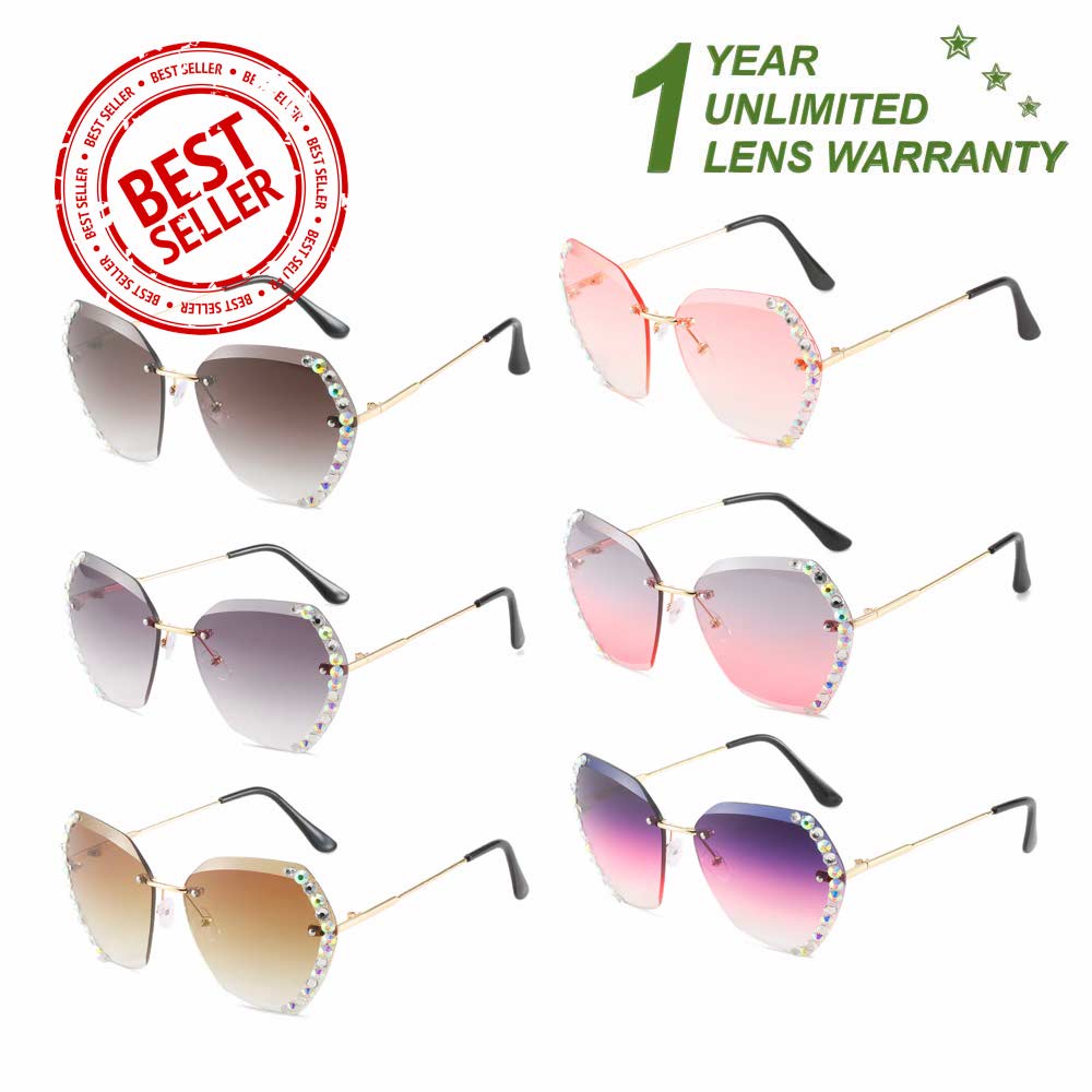 Kacamata UV400 - Anti Radiasi - Sunglasses Wanita Korea - HM8158 ( Group Solo ) D