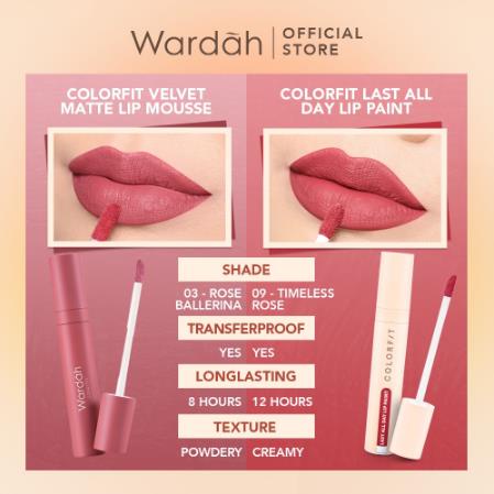 ^ KYRA ^ Wardah Colorfit Series Last All Day Lip Paint Lipcream Matte Tahan Lama