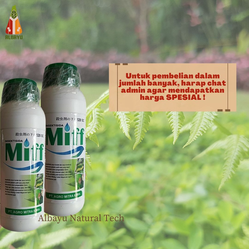 Insektisida MIFF 520 SC 4 bahan aktif 500 ml - pupuk tanaman - pembasmi serangga - anti penyakit tan
