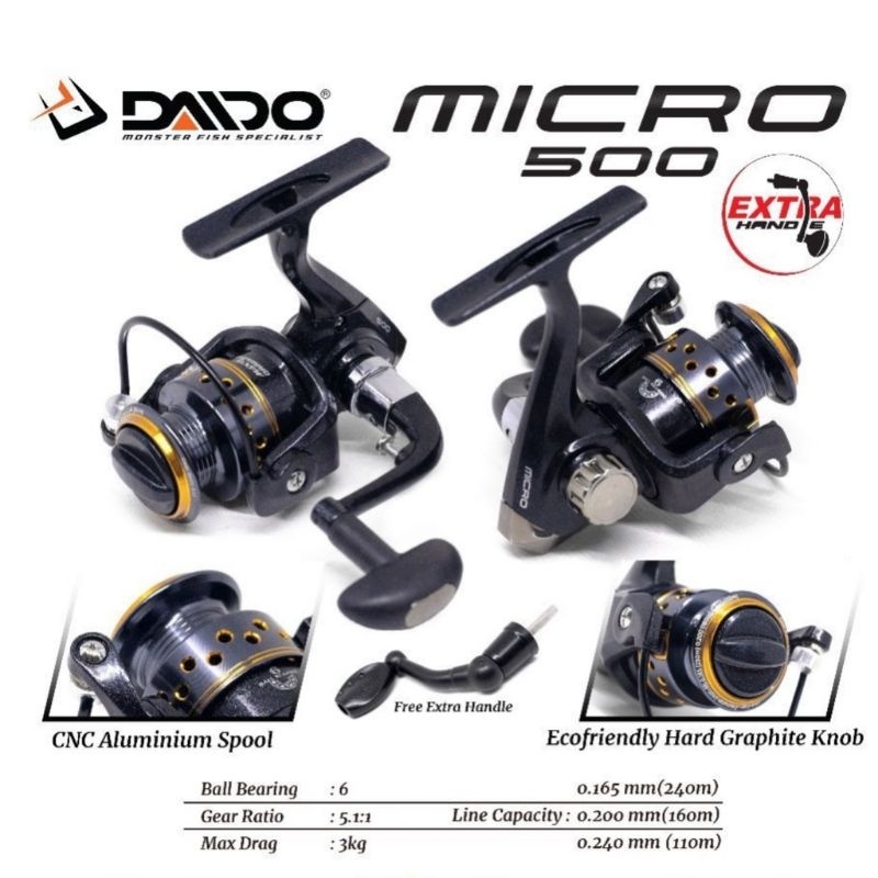 Reel Daido MICRO 6BB 500 - Free Handle