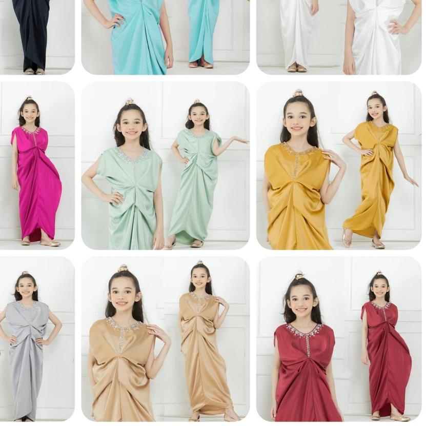 ◌ Dress muslim anak remaja / Kaftan TRIANA KID / Kaftan anak abg tanggung/ gamis lebaran anak / KAFT